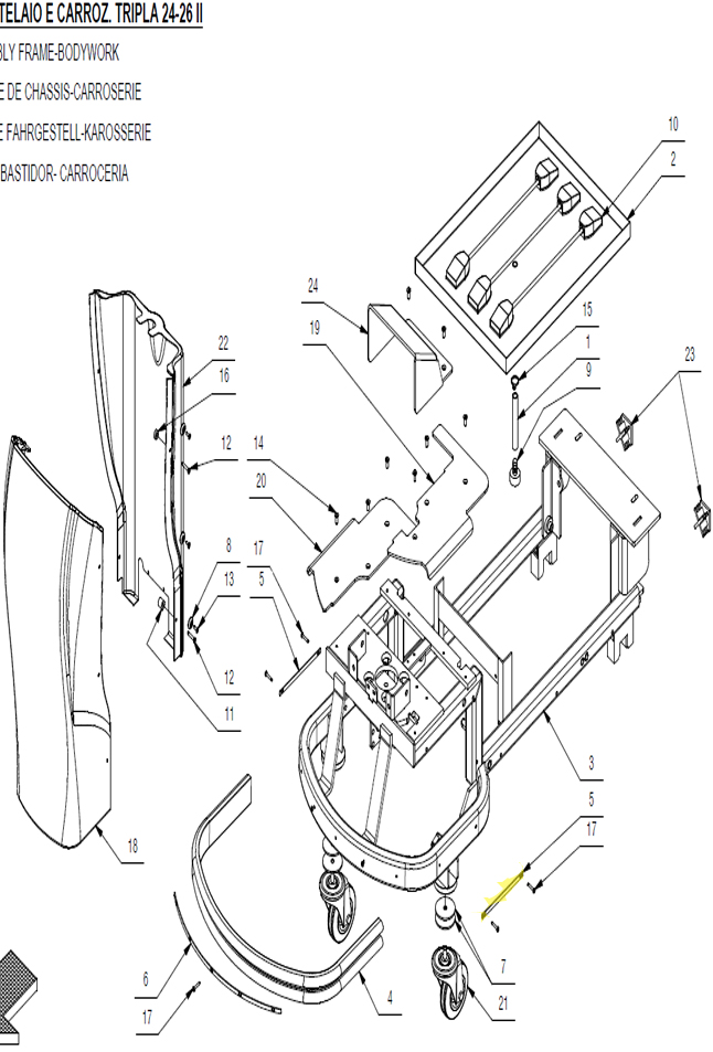 Side Blade - Bumper Rubber Holder