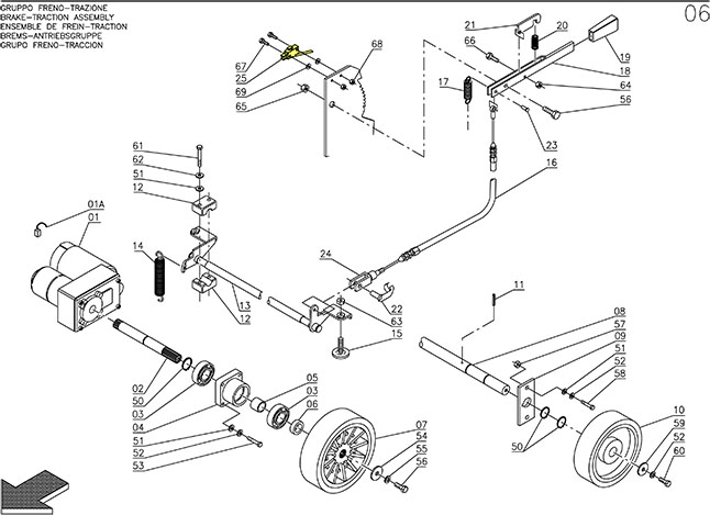 microswitch hand brake
