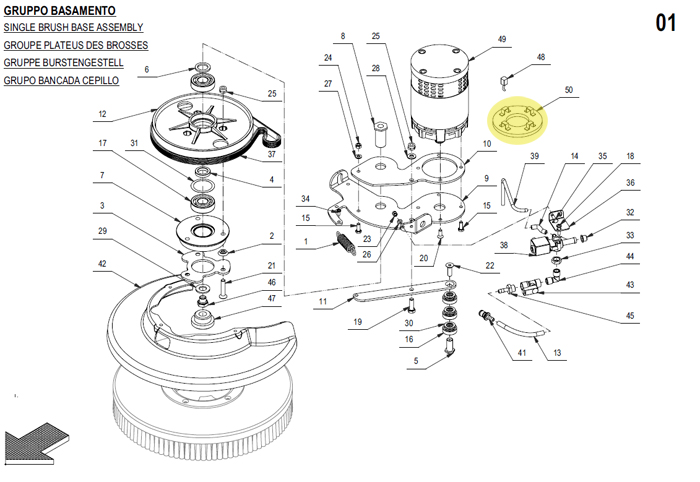 Motor Brush Support